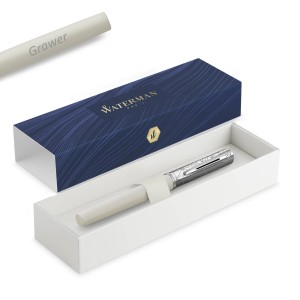Waterman Allure Deluxe White (F) plunksnakotis su graviravimu