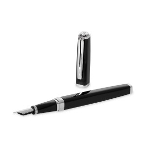 Waterman Exception Slim Laka Black ST (F) Plunksnakotis su graviravimu