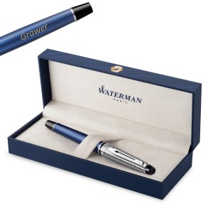 Waterman Expert Deluxe Metallic Blue CT (M) plunksnakotis - 2187681 su graviravimu