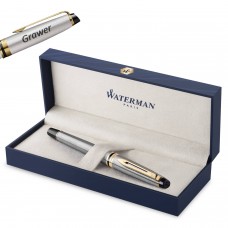 Waterman Expert Steel GT plunksnakotis su graviravimu Waterman Expert Steel GT plunksnakotis su graviravimu