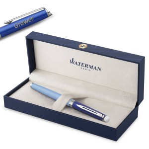 Waterman Hémisphère Color-Block Blue F plunksnakočiai su graviravimu