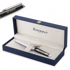 Waterman HÉMISPHÈRE COLOR-BLOCK BLACK-WHITE tušinukas su dangteliu ir graviravimu Waterman HÉMISPHÈRE COLOR-BLOCK BLACK-WHITE tušinukas su dangteliu ir graviravimu