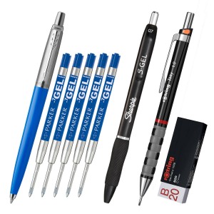 Parker Rotring mokyklinis tušinukų ir pieštukų rinkinys