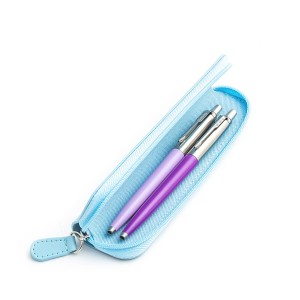 Parker Jotter Originals Lilac ir Purple Tušinukų dovanų rinkinys su mėlynu dėklu