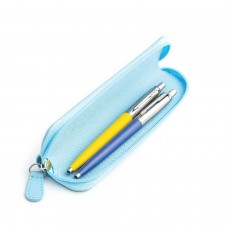 Parker Jotter Originals Yellow and Blue tušinukų dovanų rinkinys su mėlynu dėklu