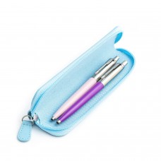 Parker Jotter Originals Pink ir Purple Tušinukų dovanų rinkinys su mėlynu dėklu
