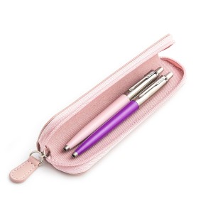 Parker Jotter Originals Pink ir Purple Tušinukų dovanų rinkinys su rausvu dėklu