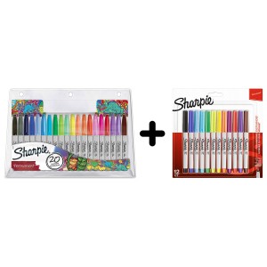 Sharpie 20 vnt. + Sharpie Ultrafine
