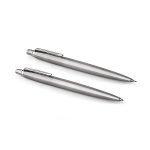 Parker Rinkinys: Automatinis pieštukas + Tušinukas Jotter Stainless Steel CT – 2093256 Parker Rinkinys: Automatinis pieštukas + Tušinukas Jotter Stainless Steel CT – 2093256