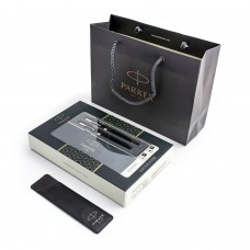 Parker Sonnet Black GT tušinuko ir tušinukų rinkinys su dovanų maišeliu ir dėklu