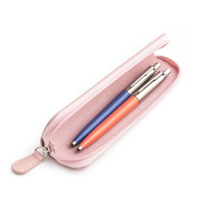 Parker Jotter Originals Blue ir Coral tušinukų dovanų rinkinys su rožiniu dėklu