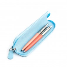 Parker Jotter Originals Powder Pink ir Coral tušinukų dovanų rinkinys su mėlynu dėklu