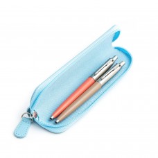 Parker Jotter Originals Coral and Beige Tušinukų dovanų rinkinys su mėlynu dėklu