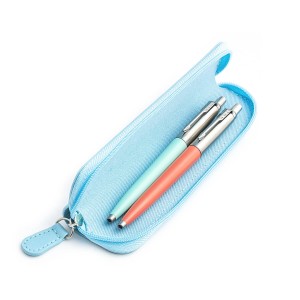 Parker Jotter Originals Mint ir Coral Tušinukų dovanų rinkinys su mėlynu dėklu