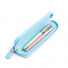 Parker Jotter Originals Mint ir Powder Pink Tušinukų dovanų rinkinys su mėlynu dėklu