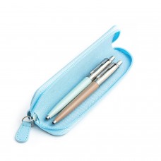 Parker Jotter Originals Pastel Blue and Beige Tušinukų dovanų rinkinys su mėlynu dėklu