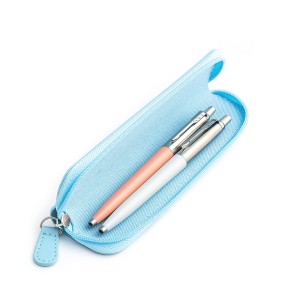 Parker Jotter Originals Powder Pink ir Pearl Tušinukų dovanų rinkinys su mėlynu dėklu Parker Jotter Originals Powder Pink ir Pearl Tušinukų dovanų rinkinys su mėlynu dėklu