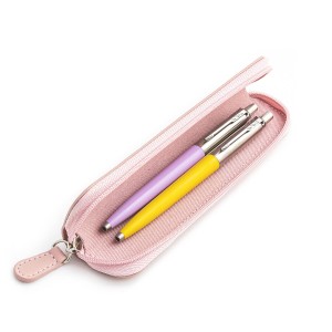 Parker Jotter Originals Lilac ir Yellow Tušinukų dovanų rinkinys su rožiniu dėklu