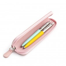 Parker Jotter Originals Mint ir Yellow Tušinukų dovanų rinkinys su rožiniu dėklu