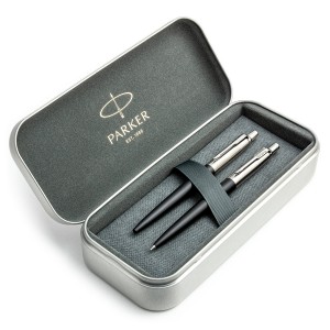 Parker Jotter Bond Street Black CT tušinuko ir pieštukų rinkinys metalinėje dėžutėje Parker Jotter Bond Street Black CT tušinuko ir pieštukų rinkinys metalinėje dėžutėje
