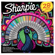 Markerių rinkinys Sharpie Fine Peacock 28 vnt. – 2058158