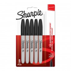 Sharpie Fine žymekliai, juodi (pakuotėje 5 vnt.) - 1986051