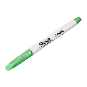 Sharpie S-note žymeklis žalios spalvos  1 vnt.