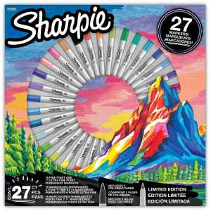 Sharpie Top plonų ir itin plonų permanentinių žymeklių rinkinys, 27 vnt. - 2205231 Sharpie Top plonų ir itin plonų permanentinių žymeklių rinkinys, 27 vnt. - 2205231