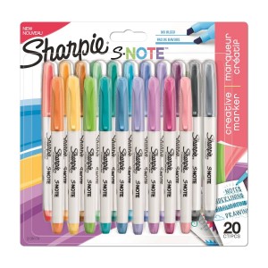 Markerių rinkinys Sharpie S-note Mix 20 vnt. – 2139179 Markerių rinkinys Sharpie S-note Mix 20 vnt. – 2139179