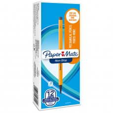Pieštukas automatinis Paper Mate Non-Stop | 0,7 mm | HB #2 | geltonas korpusas | 12 vnt.