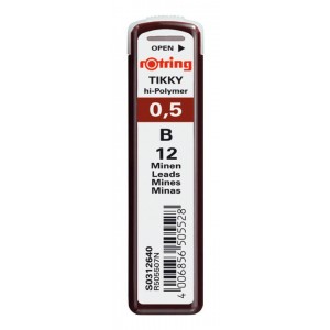 Grafitas Rotring Tikky 0,5 mm B 12 vnt - S0312640