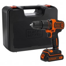 Black Decker BDCHD18K-QW smūginis gręžtuvas ir gręžtuvas su akumuliatoriumi, įkrovikliu ir dėklu