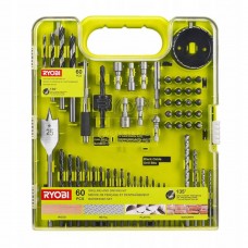 Grąžtų ir grąžtų rinkinys 60vnt. Ryobi