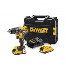 18V XR 2x2Ah bešepetėlinis gręžtuvas/suktuvas DeWalt dėklas