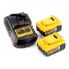Gręžtuvas-suktuvas  18V XR 2x5,0Ah kufer TSTAK DeWalt