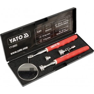 YATO apžiūros rinkinys teleskopinis veidrodis + magnetinis griebtuvas - yt-0662