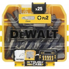 Bitų rinkinys atsuktuvui 25vnt. Pz2 25mm DeWalt DT71521-QZ