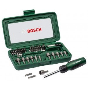 Bitų ir lizdų rinkinys 46vnt. Bosch 2607019504 Bitų ir lizdų rinkinys 46vnt. Bosch 2607019504