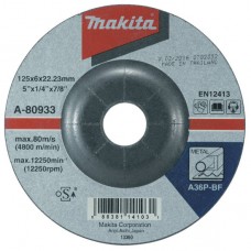Šlifavimo diskas 125x6mm A36P Makita A-80933