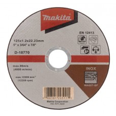 Pjovimo diskas 125x1.2mm  stali WA60T 1 vnt. Inox Makita D-18770