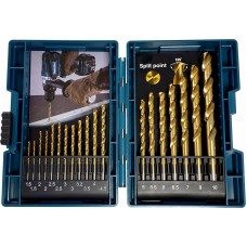 Metalo grąžtų rinkinys 19 dalių B-67795