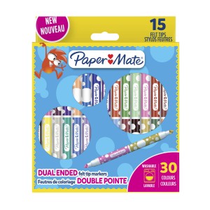 Flomasteriai Paper Mate Dual 15 vnt. - 2180804