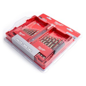 HSS-G raudonojo kobalto metalo grąžtų rinkinys, 1-10 mm (19 vnt.) Milwaukee 4932352470