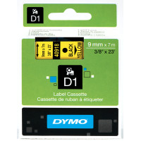 DYMO D1 Juostelė 9mm x7m / juodas ant geltonos (40918 / S0720730)
